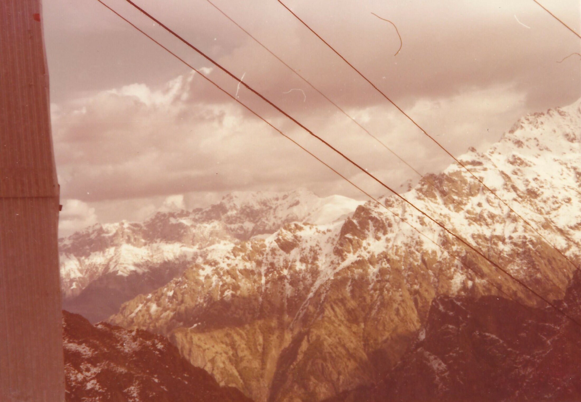 1974 - Foto Giordano Franco-Stazione Di Monte Teleferica Cantier Galleria Chistafort