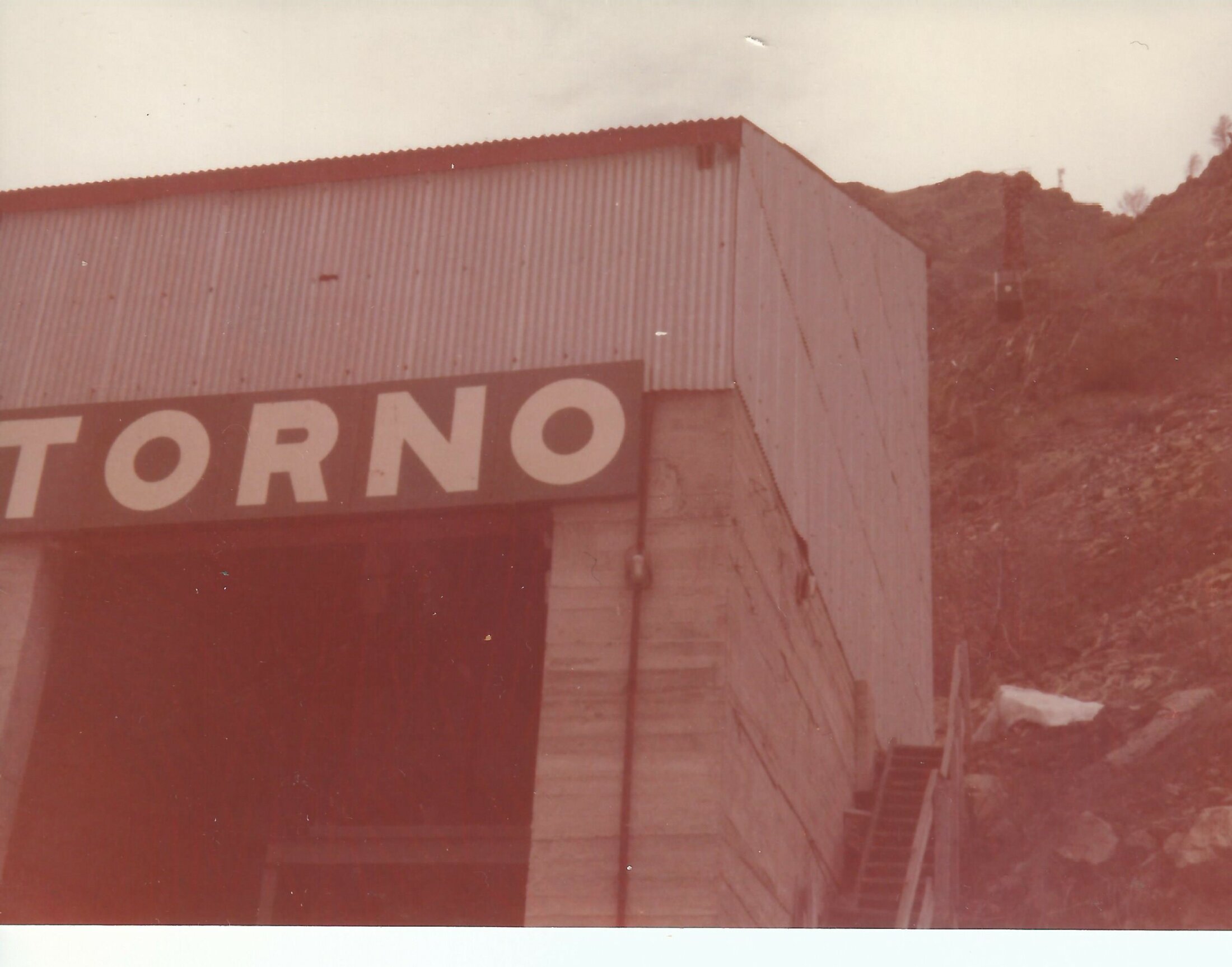 1974 - Foto Giordano Franco-Stazione Di Valle Teleferica Cantier Galleria Chistafort