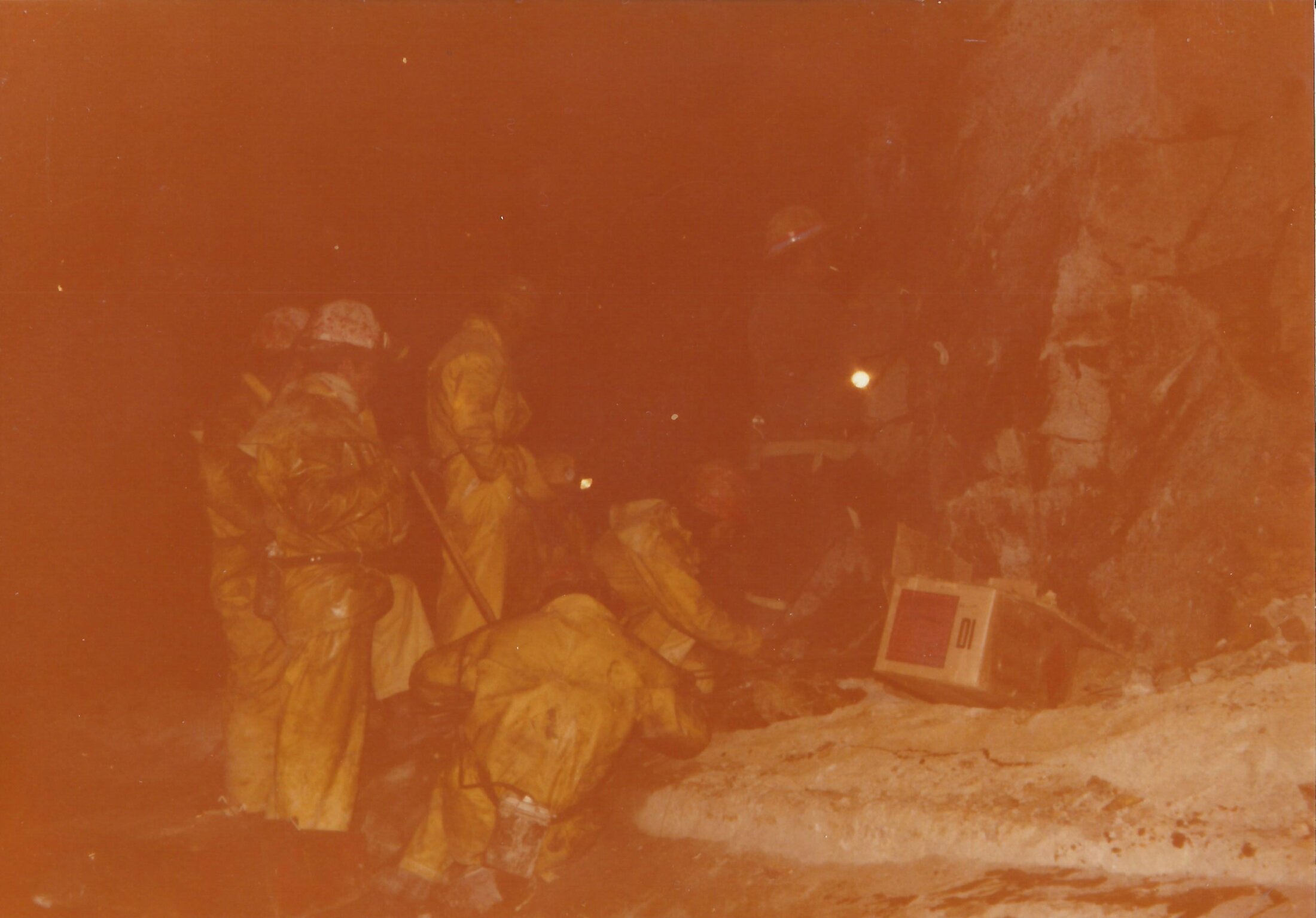1976 - Foto Giordano Franco-Cantiere Galleria Chistafort Collegamento Per Esplosione Mine